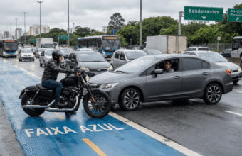 Faixa Azul Acidentes Motos Estudo Polemica
